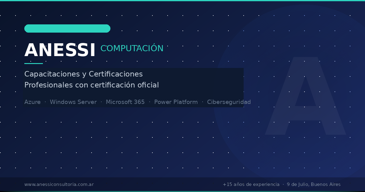 Capacitaciones y Certificaciones | Anessi Consultoría Informática